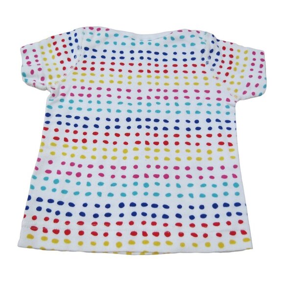 HANNA ANDERSSON Baby Rainbow Dot Basics Short Sleeve Tee Size 3-6m/60cm - Picture 3 of 7